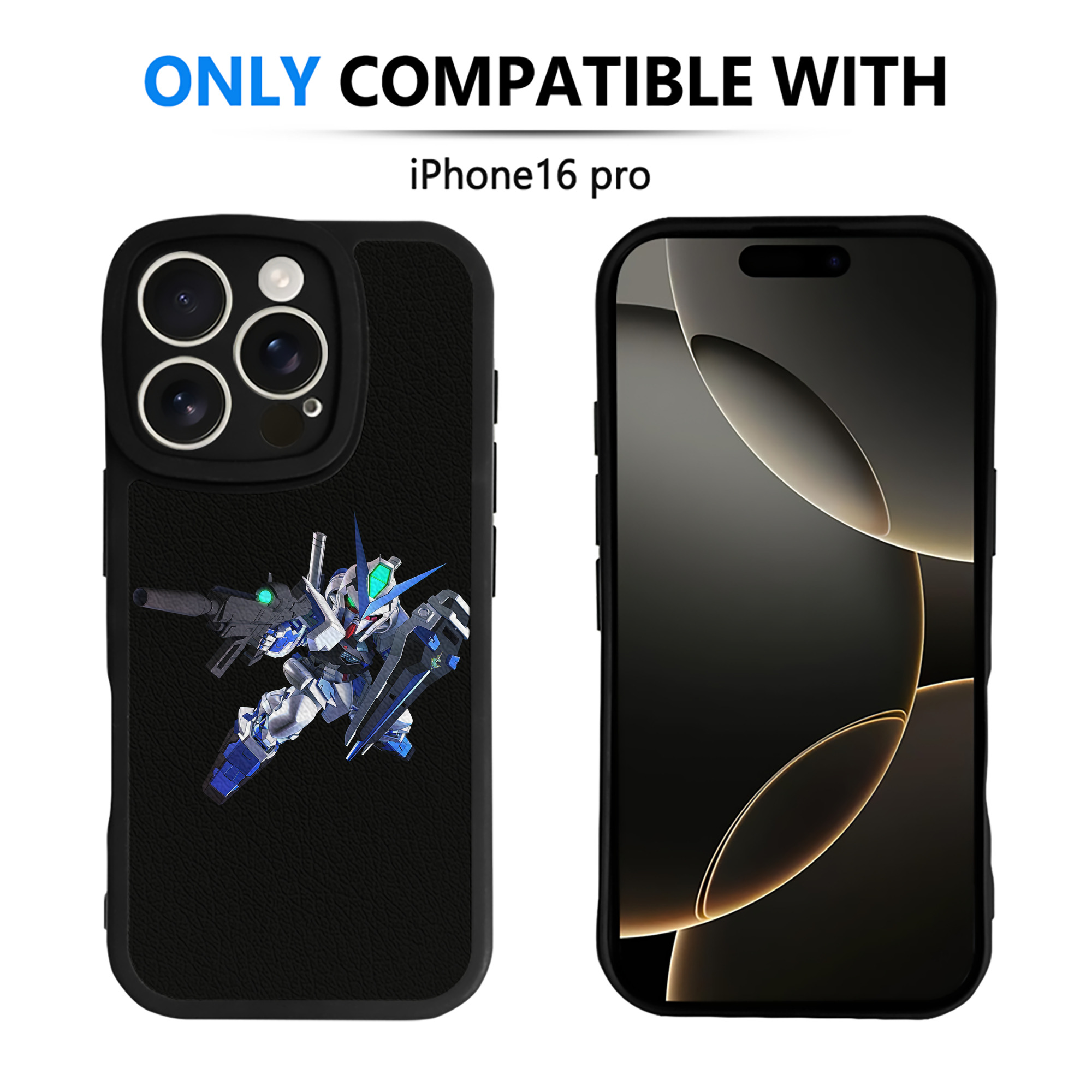 （画像用） 機動戦士ガンダム Mobile Suit Gundam 【iPhone 16シリーズ対応】シリコンスマホケース（レザー調） 材質：シリコン